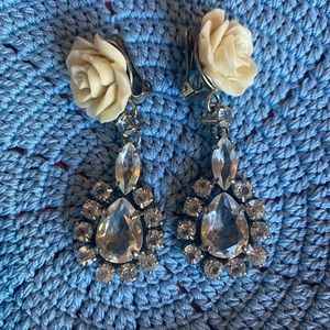 Prada crystal drop earrings